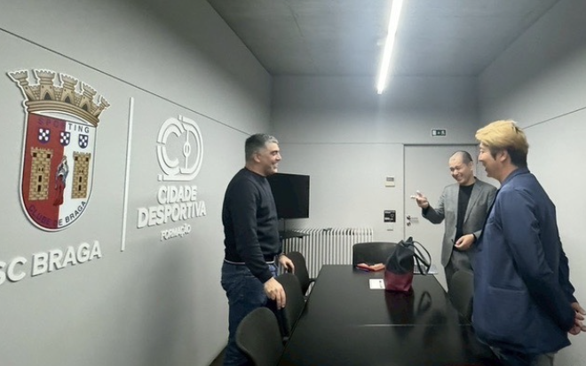 Football Exchange program meeting at SC Braga facilities in Portugal