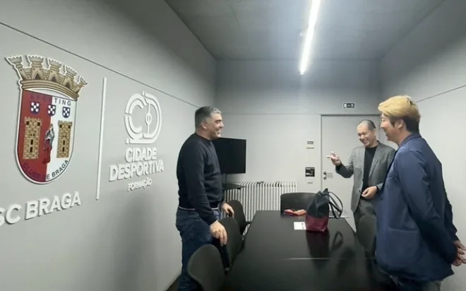 Football Exchange program meeting at SC Braga facilities in Portugal