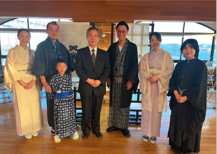 Group photo in traditional kimono